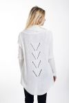 GILET MESH BACK AJOURE 4094 WHITE