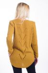 PULLOVER CABLE-KNIT 4442 MUSTARD