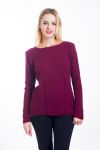 PULLOVER A TRECCE 4442 BORDEAUX