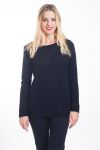 PULLOVER A TRECCE 4442 NERO