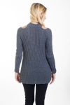 PULLOVER EPAULES OUVERTES 4445 GRIS