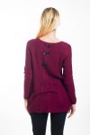 PULLOVER PICCOLI NODI 4450 BORDEAUX