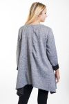 MAGLIONE DONNA PERLE 4454 GRIGIO