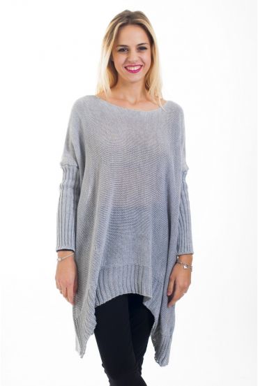 MAGLIONE TUNICA 4474 GRIGIO