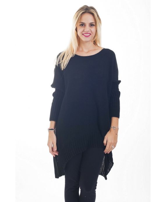 MAGLIONE TUNICA 4474 NERO