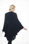 GIUBBOTTO PONCHO 4475 NERO