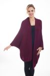 CHALECO DE PONCHO 4475 BURDEOS