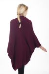 CHALECO DE PONCHO 4475 BURDEOS