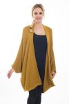 VEST, PONCHO 4475 MOSTERD