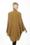 CHALECO DE PONCHO 4475 MOSTAZA