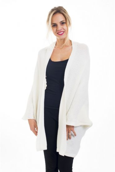 CHALECO DE PONCHO 4475 BLANCO