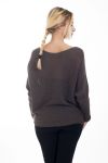 KNIT PULLOVER 4476 TAUPE