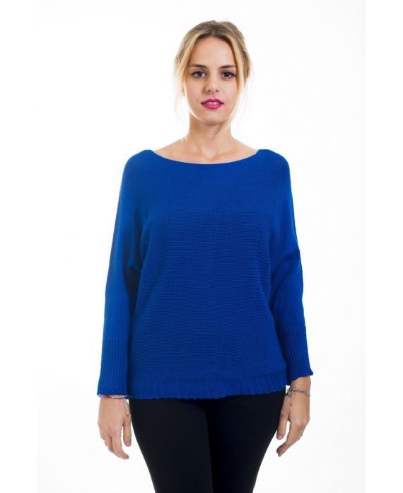 KNIT PULLOVER 4476 ROYAL BLUE