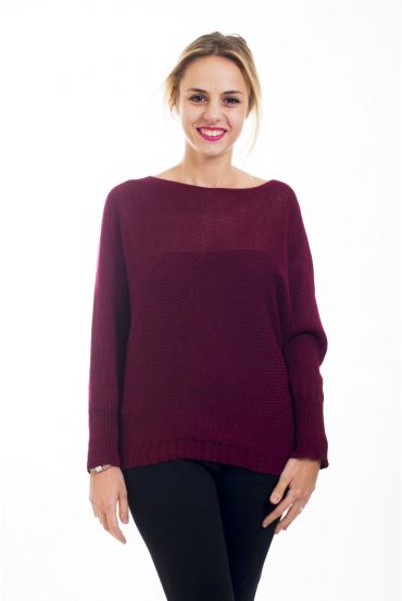 MAGLIA PULLOVER 4476 BORDEAUX