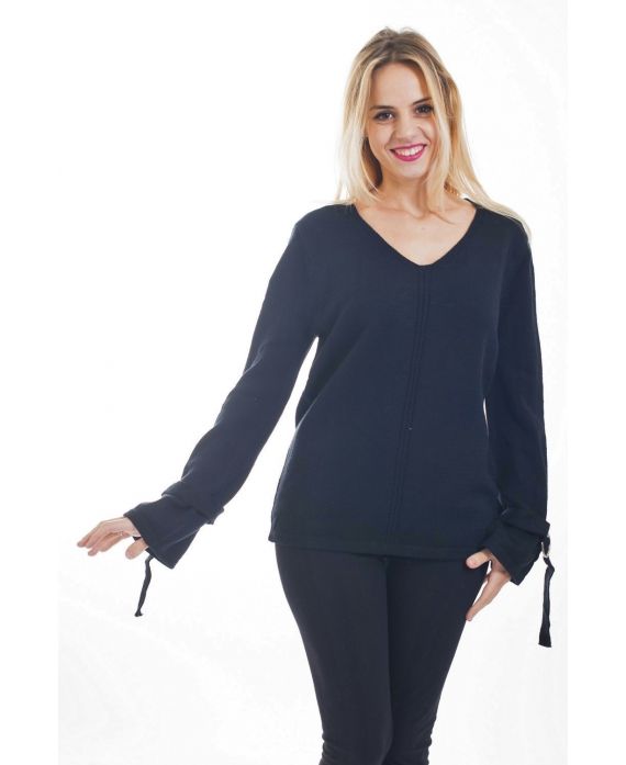 PULLOVER MANCHES REGLABLES 4481 NOIR