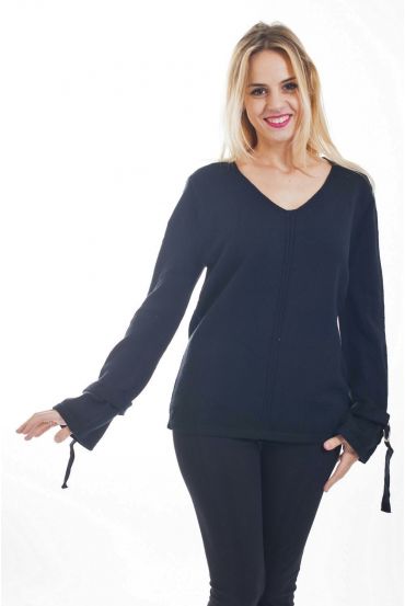 PULLOVER MANCHES REGLABLES 4481 NOIR