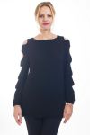 PULLOVER SPALLE DENUDEES 4492 NERO