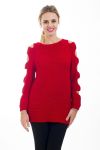 PULLOVER EPAULES DENUDEES 4492 ROUGE