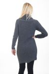 PULL ROBE COL ROULE 4487 GRIS