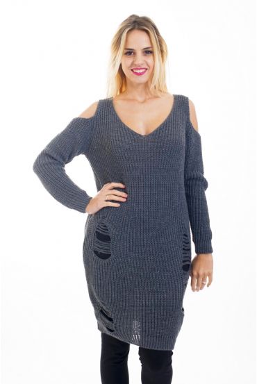 PULL ROBE DESTROY 4488 GRIS