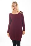 MAGLIONE TUNICA CAVO-KNIT 4473 BORDEAUX