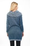 PULL TUNIQUE COL TOMBANT 4483 BLEU