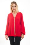 BLUSE STRASS 4485 ROT