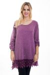 TUNIC MOHAIR LACE 4497 PURPLE