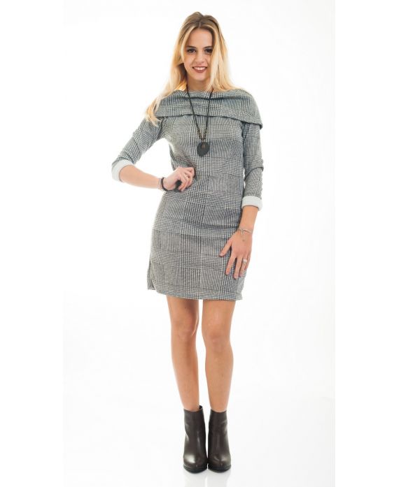 ROBE + COLLIER 4506 GRIS