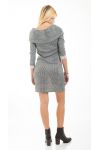 DRESS + NECKLACE 4506 GREY