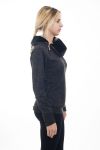 PULL COLLO ZIP PELLICCIA 4505 NERO