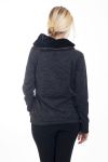 PULL COLLO ZIP PELLICCIA 4505 NERO