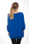 GROOT FORMAAT TUNIEK KRALEN 4514 ROYAL BLUE