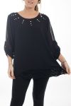 LARGE SIZE TUNIC BEADS 4514 BLACK