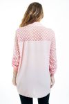 GRAN TAMAÑO DE LA BLUSA, BI-SUJETO 4518 ROSA