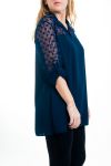 GROOT FORMAAT BLOUSE, BI-ONDERWERP 4518 MARINE