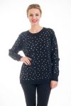 PULLOVER PAILLETE 4482 BLACK