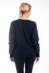 PULLOVER PAILLETE 4482 BLACK