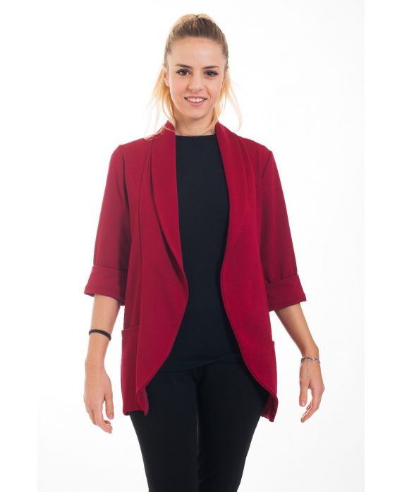 CHAQUETA BLAZER 4555 BURDEOS