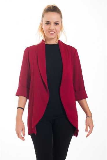 CHAQUETA BLAZER 4555 BURDEOS