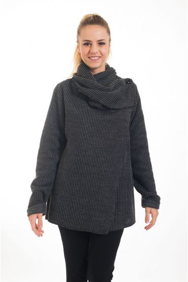 CHAQUETA ESCOTE HA BOTÓN 4552 GRIS