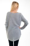 PULLOVER AJOURE 4538 GRAU