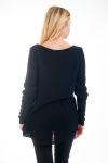 PULLOVER AJOURE 4538 BLACK