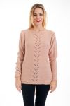 PULLOVER AJOURE 4538 ROSA