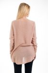 PULLOVER AJOURE 4538 ROSE