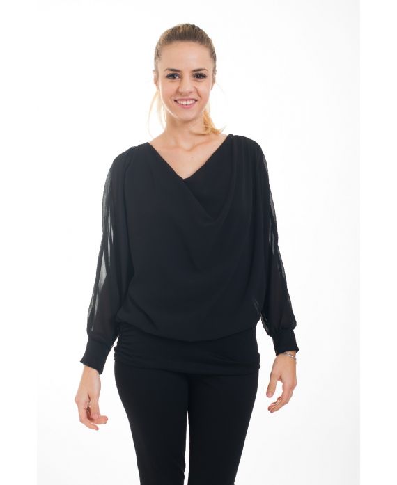 TOP COL BENITIER 4533 NEGRO