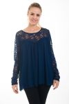 TUNIC LACE 4532 NAVY BLUE