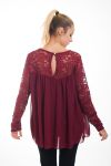 TUNIC LACE 4532 BORDEAUX