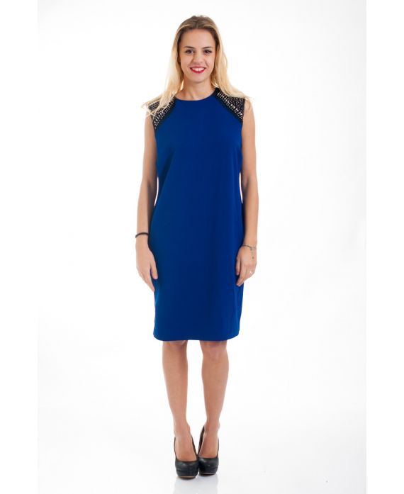 KLEID SCHULTERN CLOUTEES 4544 ROYAL BLAU