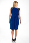 VESTIDO DE HOMBROS CLOUTEES 4544 AZUL REAL